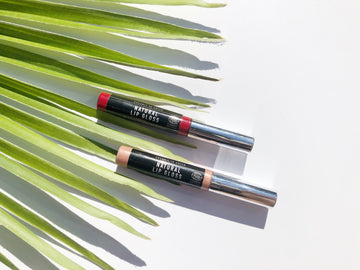 Natural Lip Gloss Duo - Coco Red & Rose