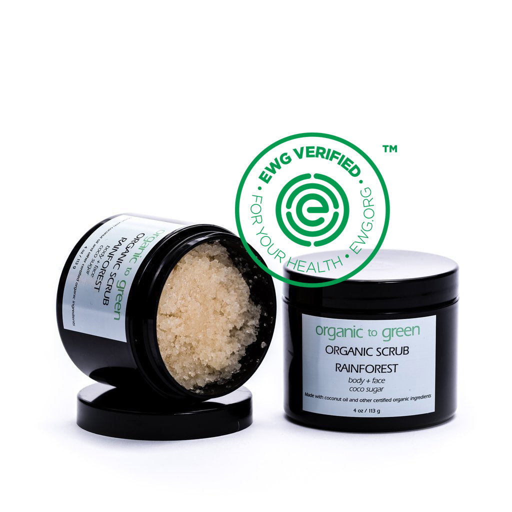 RAINFOREST Organic Coconut Oil Sugar Scrub – Organic to Green Beauty ...